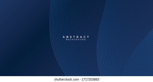 Blue background with abstract wave spiral modern element for banner, presentation design and flyer