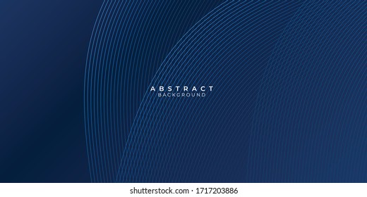 Blue background with abstract wave spiral modern element for banner, presentation design and flyer