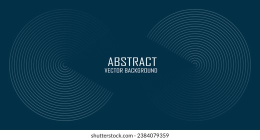 Blue background with abstract wave spiral modern element for banner, presentation design and flyer