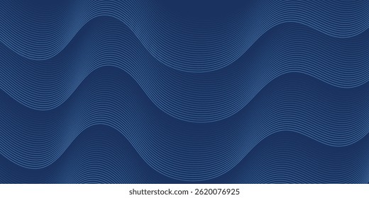 Fondo azul con elemento moderno espiral de onda abstracta para Anuncio, diseño de presentación y volante