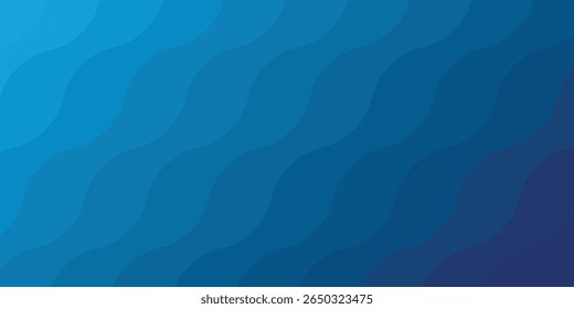 Blue background with abstract wave spiral modern element for banner, presentation design and flyer