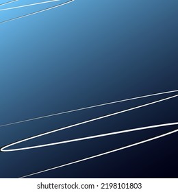 línea blanca de abstracción de fondo azul con vector de sombra