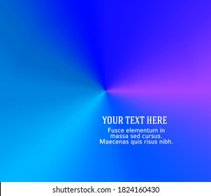 Blue background advertising brochure design elements. Blurry light glowing graphic form for elegant flyer. Blur illustration 10 for booklet layout, wellness leaflet, newsletters
