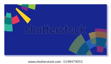Blue Background Banner 18th Asian Games Stock Vector 