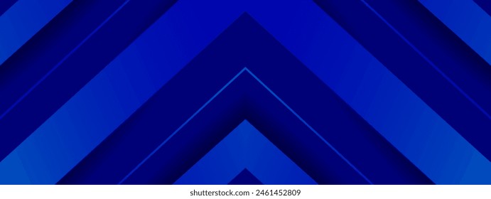 diseño de Anuncio de fondo azul con una composición de Formas de línea geométrica que forman flechas adecuadas para volantes, folletos, Anuncios corporativos, diseños de Ilustración vectorial