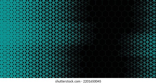 Fondo azul y fondo hexagonal negro