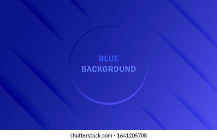 Blue background with black shadow, Modern abstract background.