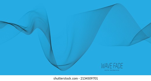 Blue background and black wave background
