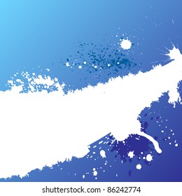 Blue background with blots and place for text