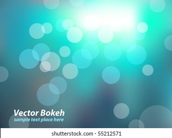 blue background with bokeh effect