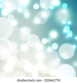 blue background with bokeh lights. Perfect template for posters, websites, magazines, brochures, catalogs