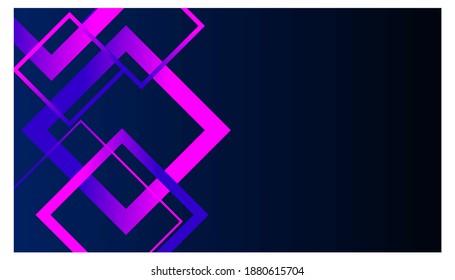 blue background with bright purple  gradient rectangular pattern gradient lines for business.