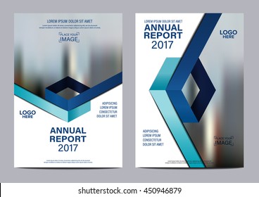 Blue background for Brochure Flyer cover page annual report design Layout vector template