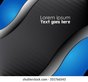 Blue background and brown background vector abstract symmetrical modern pattern for message and text web design
