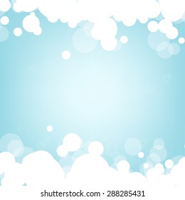 blue background with bubbles for posters and billboards