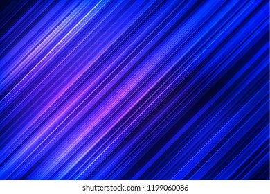 Blue background for business brochure with particles motion illustration.