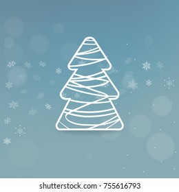 blue background with blue background with a Christmas tree a Christmas tree