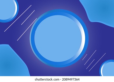 blue background with circle for your tittle trending 2022 . eps10 vector