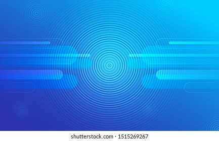 Blue background with circles abstract design