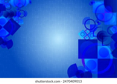 a blue background with circles and a box with, abstract blue background with circles and squares, a blue background with circles and a box with abstract blue background with circles and squares, 