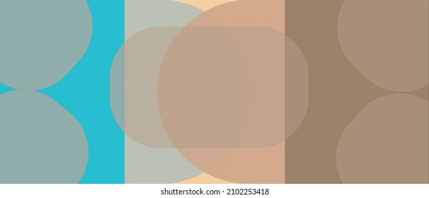 Blue background with circles of different diameters with a transparency texture, aqua in the template for the cover. Turquoise pattern for web screensaver.
