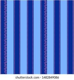 blue background with circles and squares