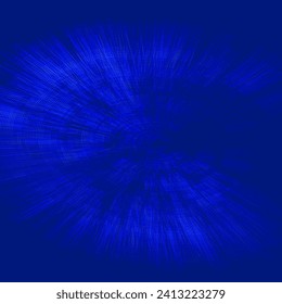 a blue background with a circular dots  pattern vector template design, abstract blue backgrounds with dot line rays wave 