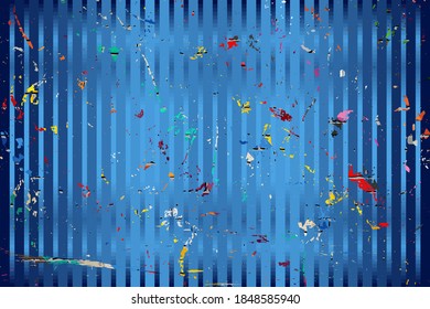 Blue background with color stains - Illustration, 
Three dimensional grunge background