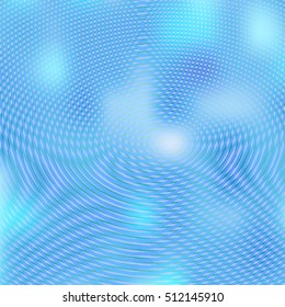 Blue background with concentric lines. Optical background. Vector illustration