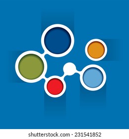 Blue background concept design for brochure or website