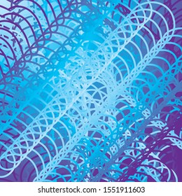 Blue Background Cool Outline Ornaments Patterns Stock Vector (Royalty ...