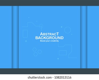 Blue background with copy space for presentation, layout, template and web banner.