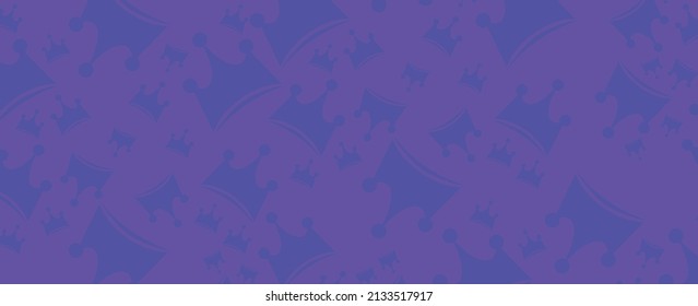 blue background with crown silhouette