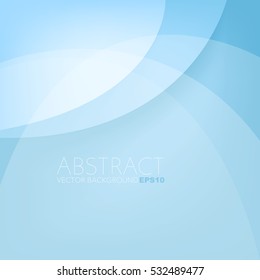 Blue background curve layer overlap paper with space for background design , Vector