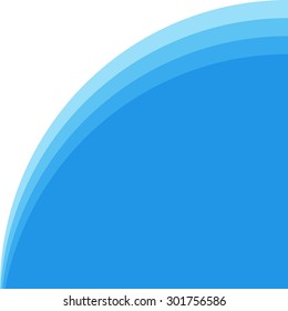 Blue background curve line overlap layer with space for text and message modern artwork for website design, vector illustration