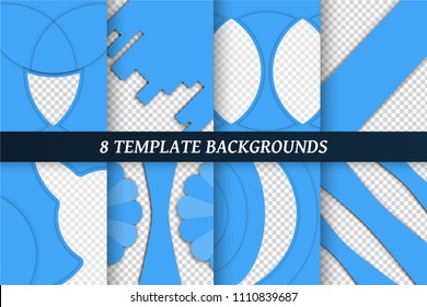 Blue background with curve shape and copy space. Vector design for template, presentation, cover and web banner.