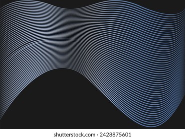 Fondo azul con líneas curvas en forma de malla.