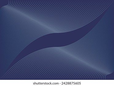 Blue background with curved mesh-shaped lines.