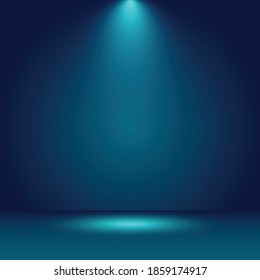 Blue background with cyan spotlight. background texture