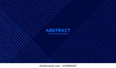 fondo azul. Geometría de fondo abstracto azul oscuro resplandece con partículas de línea.