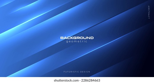 Fondo Azul. Brillo de geometría de fondo abstracto azul oscuro y vector de elemento de capa para el diseño de presentación. Diseño de vectores para negocios, empresas, instituciones, fiestas, festival, seminarios y charlas. 