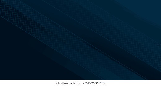 Blue Background. Dark blue abstract background geometry shine and layer element vector for presentation design