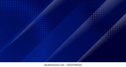 Blue Background. Dark blue abstract background geometry shine and layer element vector for presentation design. 