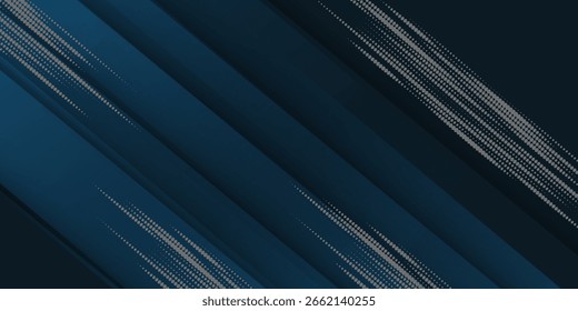 Blue Background. Dark blue abstract background geometry shine and layer element vector for presentation design. Vector design eps 10.