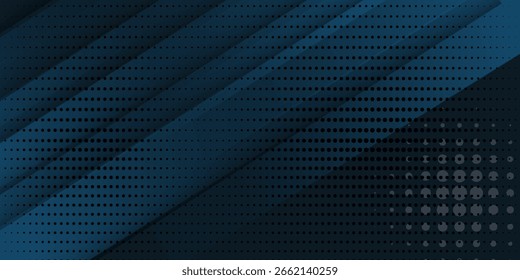 Blue Background. Dark blue abstract background geometry shine and layer element vector for presentation design. Vector design eps 10.