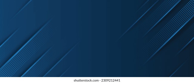 Blue Background. Dark blue abstract glowing geometric background and layer element vector for presentation design, business.