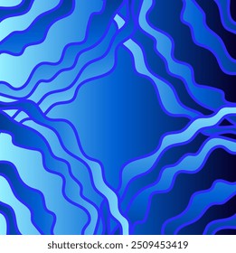 
Blue background decorated with a pattern of wavy lines
