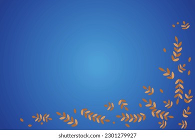 Blue background with decoration to place your writing