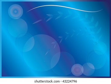 blue background with decorative elements for design and designers