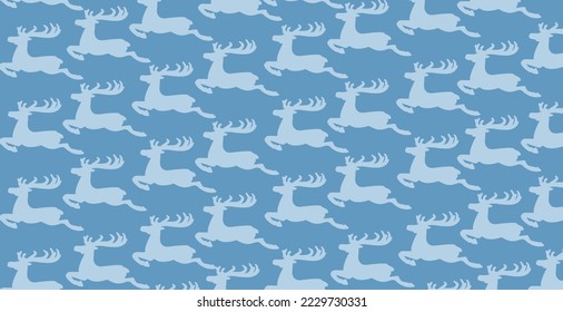 blue background with deer as a wallpaper